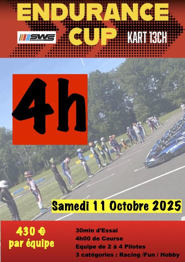 INFO  ENDURANCE 4H00 du 11 Octobre